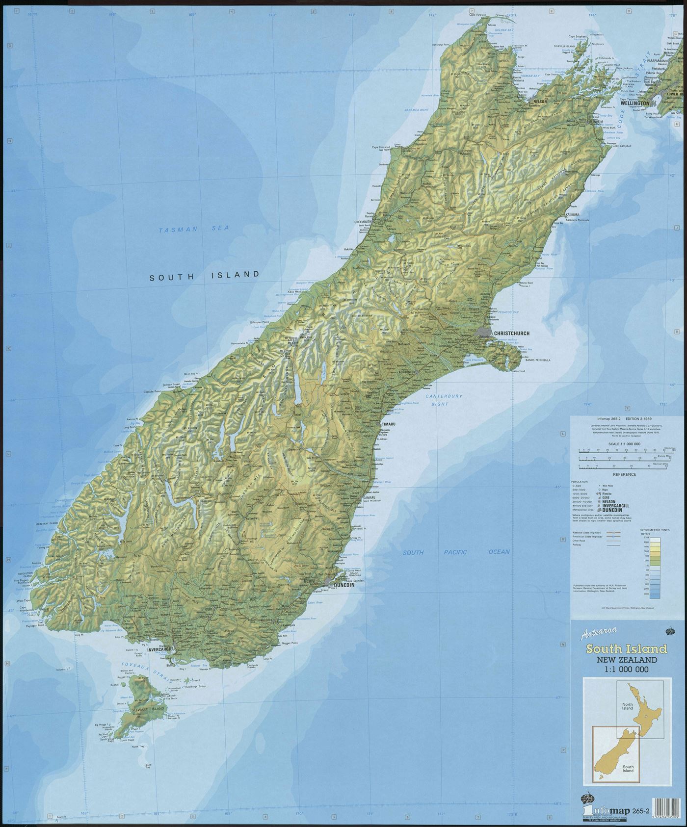 Map of South Island Lions District 202J clubs